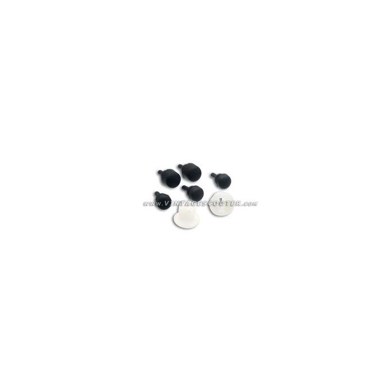 Silentblocs (Kit) de portière moteur + pivots téflon Vespa 50 / 125 Primavera